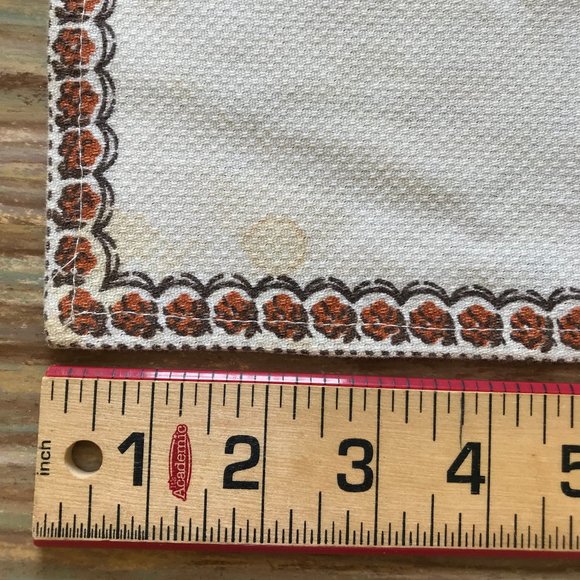 Holly Hobbie Style 70s Kitchen Tea Towel Prairie Bonnet Girl with Tricycle Bike - Picture 3 of 5